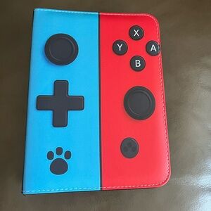 Gaming Console Themed Storage Trading Card Binder - Blue and Red Card Holder